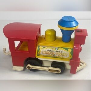 Vintage 1973 Fisher Price Little People Play FAMILY CIRCUS TRAIN
